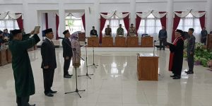 Tiga Pimpinan DPRD Barsel Periode 2024-2029 Resmi Dilantik